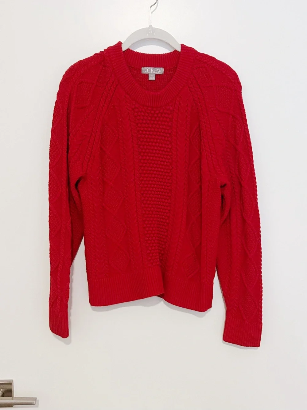 J. Crew Cotton Cable Knit Sweater